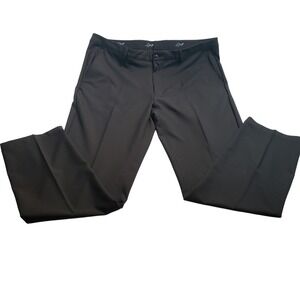 Greg Norman Performance Golf Pants Mens 38x32 Black Stretch Shark Logo TL110009
